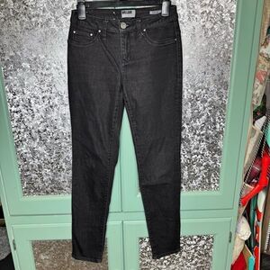 William Rast Black Wash Slim Leg Jeans Size 4